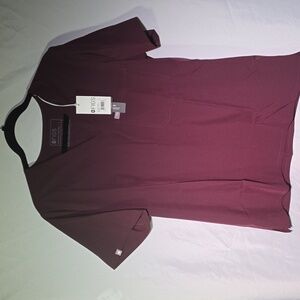 FIGS Catarina Fionlite Scrub Top In Dark Fig